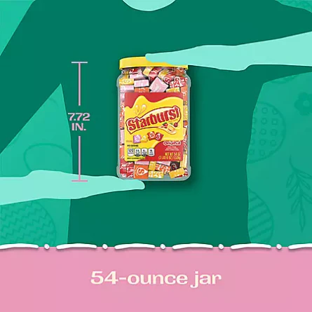 Starburst Original Fruity Chewy Candy Jar (54 oz.)