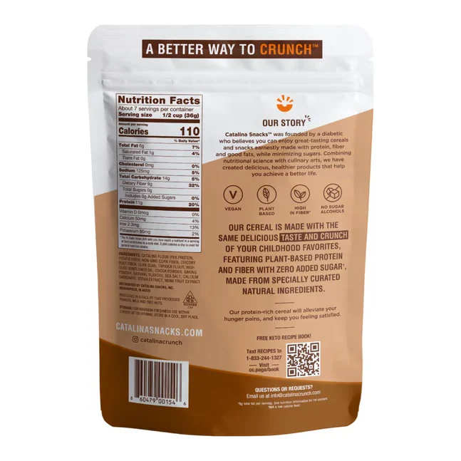 Catalina Crunch Dark Chocolate Keto Cereal, 9oz Bags
