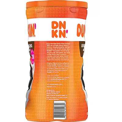 Dunkin' Donuts Original Blend Ground Coffee, Medium Roast, 45 oz.