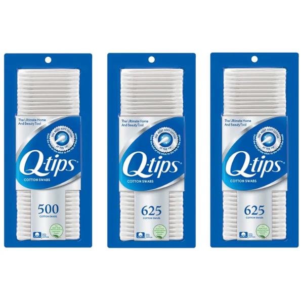 Q-tips Cotton Swabs (625 ct., 2 pk. + 500 ct., 1 pk.)