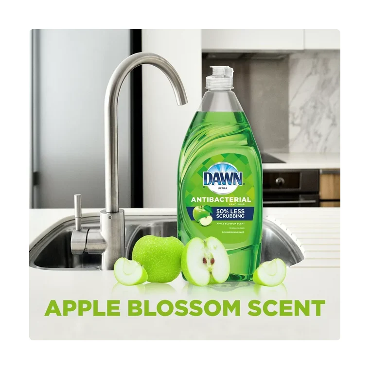 Dawn Ultra Antibacterial Liquid Hand Soap, Apple Blossom, 18 fl oz