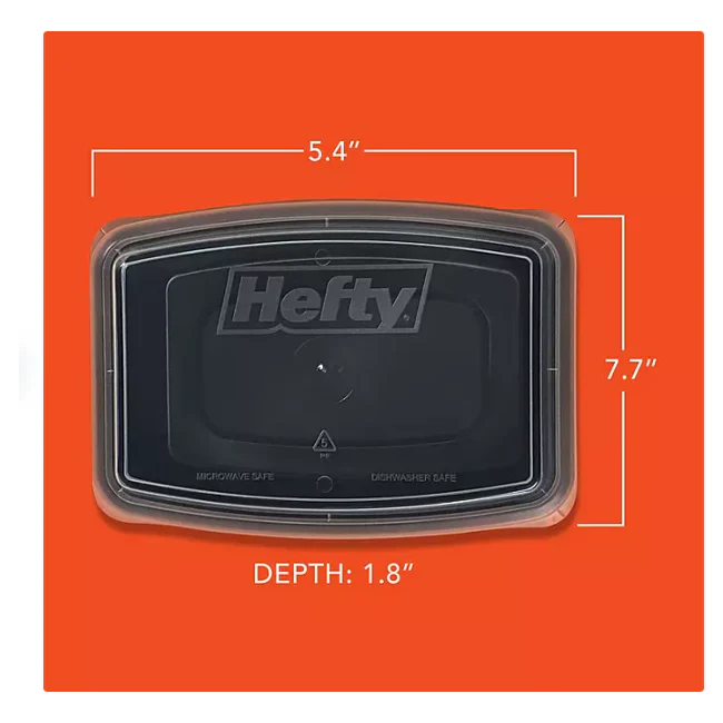 Hefty Food Storage Containers with Lids (28 oz., 60 pc.)