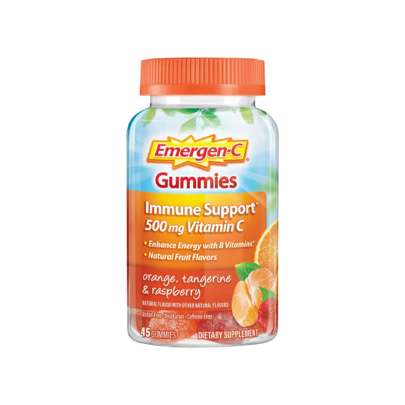 Emergen-C Vitamin C Immune Support Gummies - Orange, Tangerine & Raspberry - 45ct