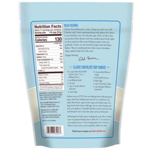 Bob's Red Mill Gluten Free 1 to 1 Baking Flour, 22 oz