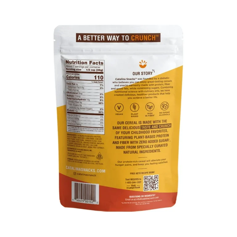 Catalina Crunch Cinnamon Toast Keto Cereal, 9oz Bag