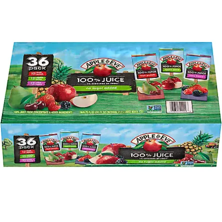 Apple & Eve 100% Juice Variety Pack (6.75oz / 36pk)