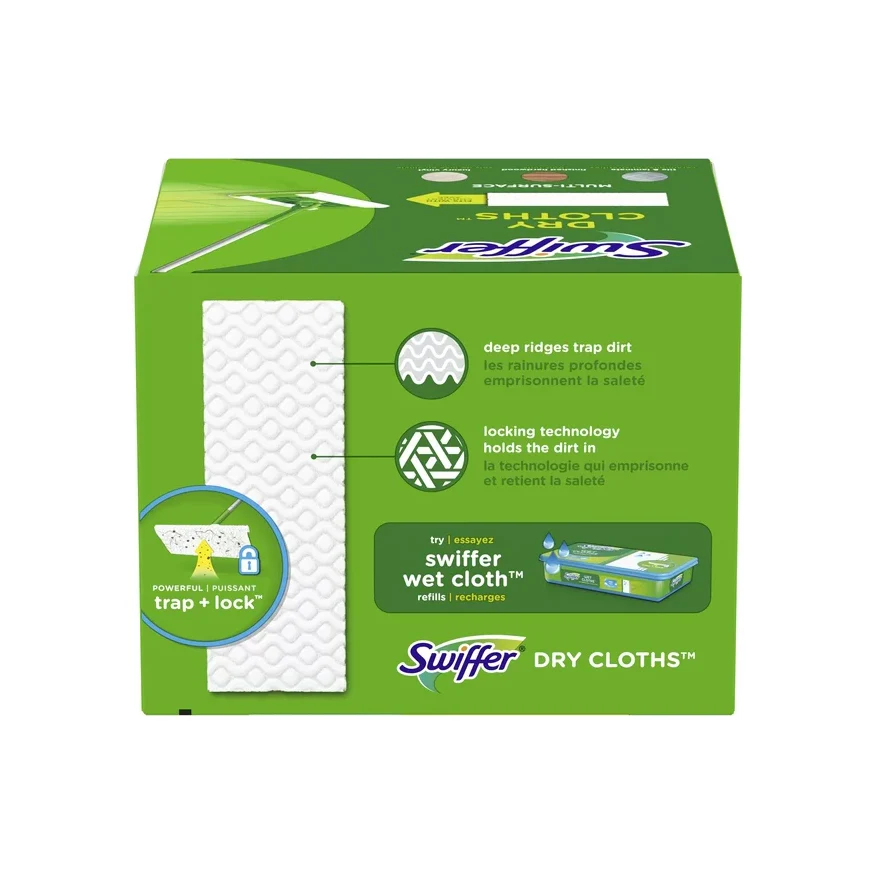 Swiffer Sweeper Dry Sweeping Pad Floor Cleaner Refills for Dust Mop, Gain, 32 Count