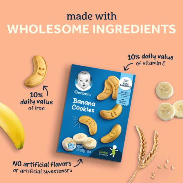 Gerber Arrowroot Cookie Biscuits, 5.5 Oz