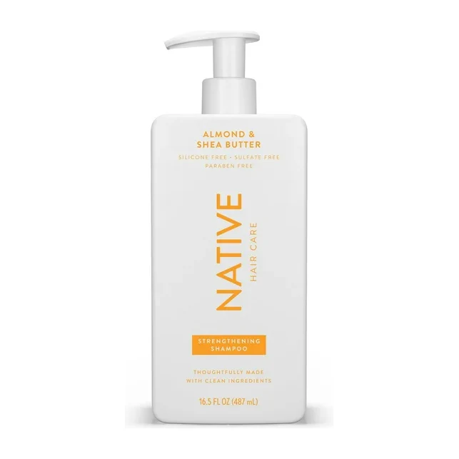Native Strengthening Shampoo, Almond & Shea Butter, Sulfate & Paraben Free, 16.5 oz