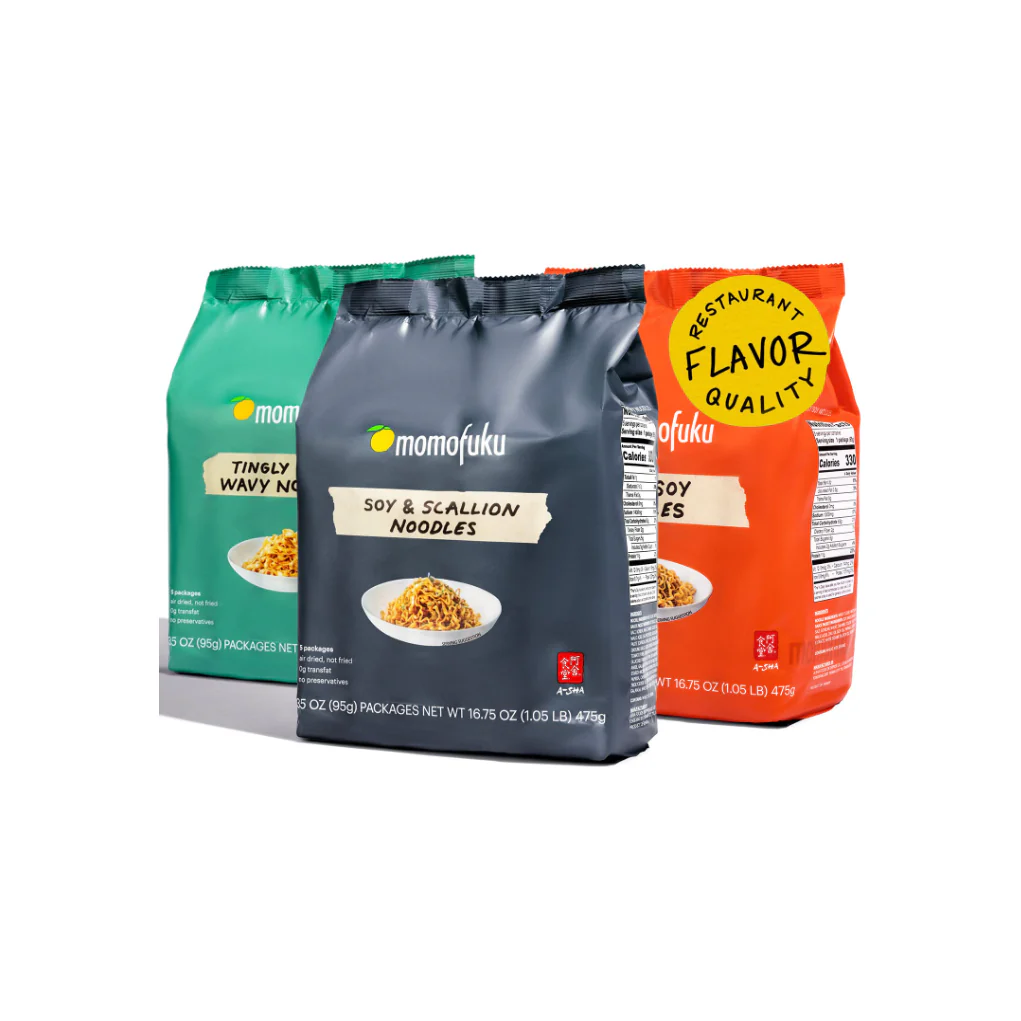 Momofuku Noodles Variety Pack �C Tingly, Soy & Scallion, and Spicy Soy �C Restaurant-Quality Flavors