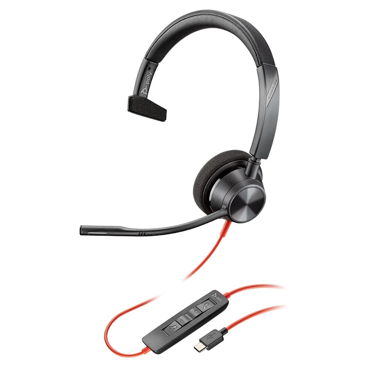 Poly Blackwire 3310 USB-C Mono Headset MPN 767F8AA