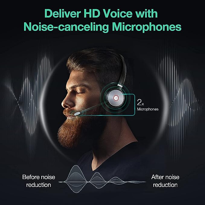 1308002 Yealink WH66 Mono DECT Wireless Headset and Workstation - Microsoft Teams Certified