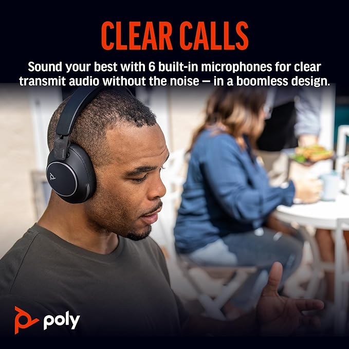 Poly Voyager Surround 80 Teams Noise Canceling Wireless Over-Ear Headset (ANC) MPN 8G7U0AA