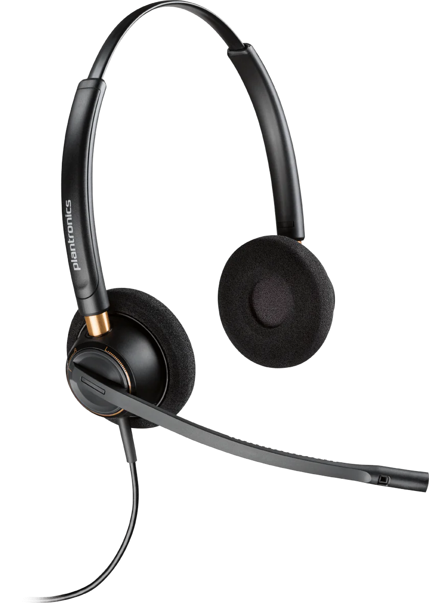 Poly / Plantronics EncorePro Binaural HW520 Noise Cancelling Headset MPN 783P6AA#ABA