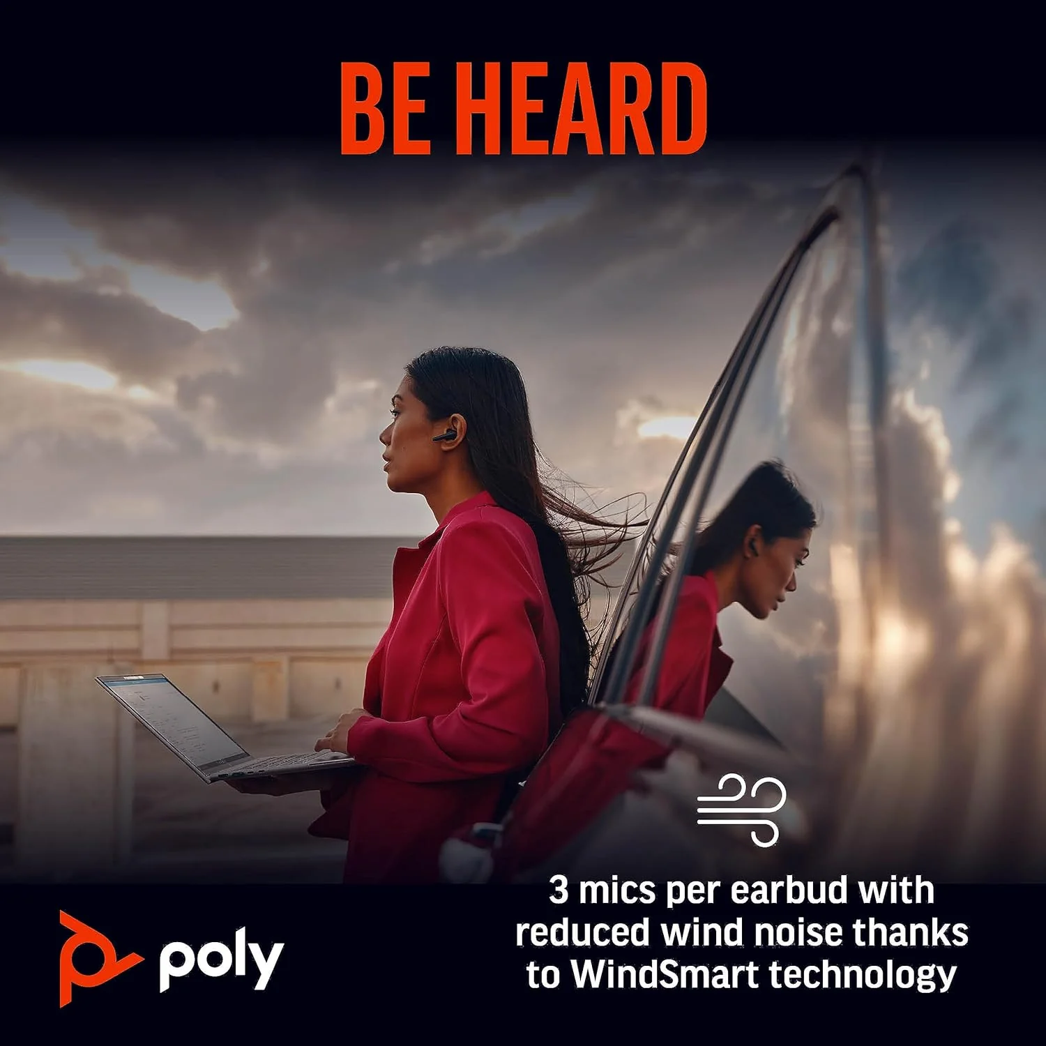 Voyager Free 60+ UC True Wireless Earbuds, Touchscreen Charge Case, USB-A, White MPN 7Y8G5AA