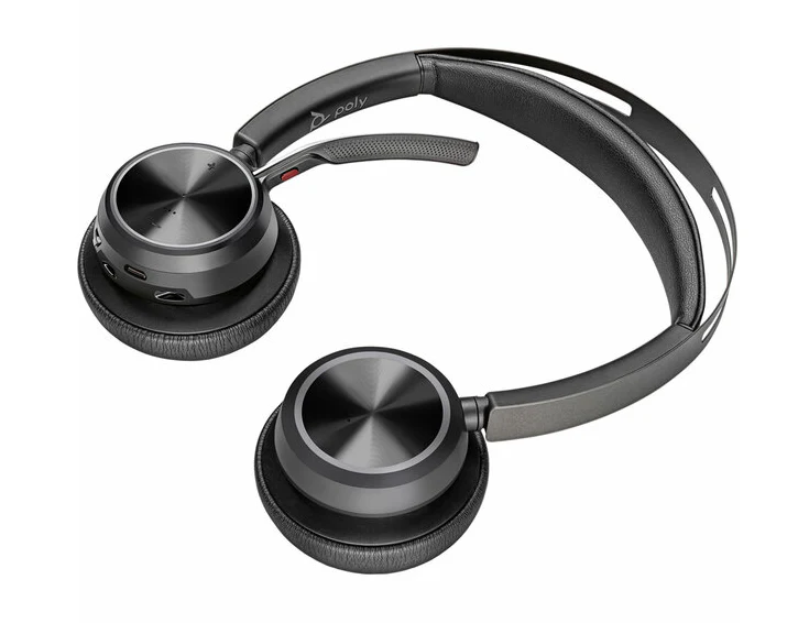 Poly Voyager Focus 2 UC, Stereo Bluetooth Headset with Charge Stand, USB-A and USB-C for MS 9T9J6AA#AC3