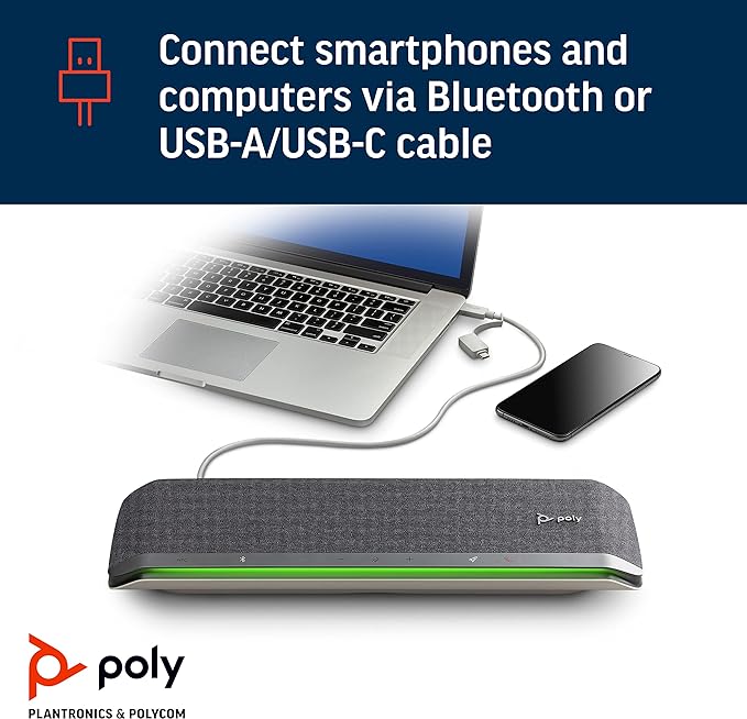 Poly Sync 60-M USB Teams Speakerphone (USBA and USB-C) MPN 77P41AA