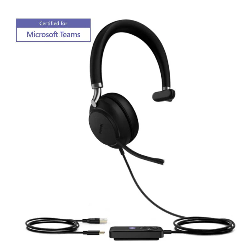 Yealink UH38 Teams Mono USB-C and Bluetooth Headset Without Battery MPN 1308083
