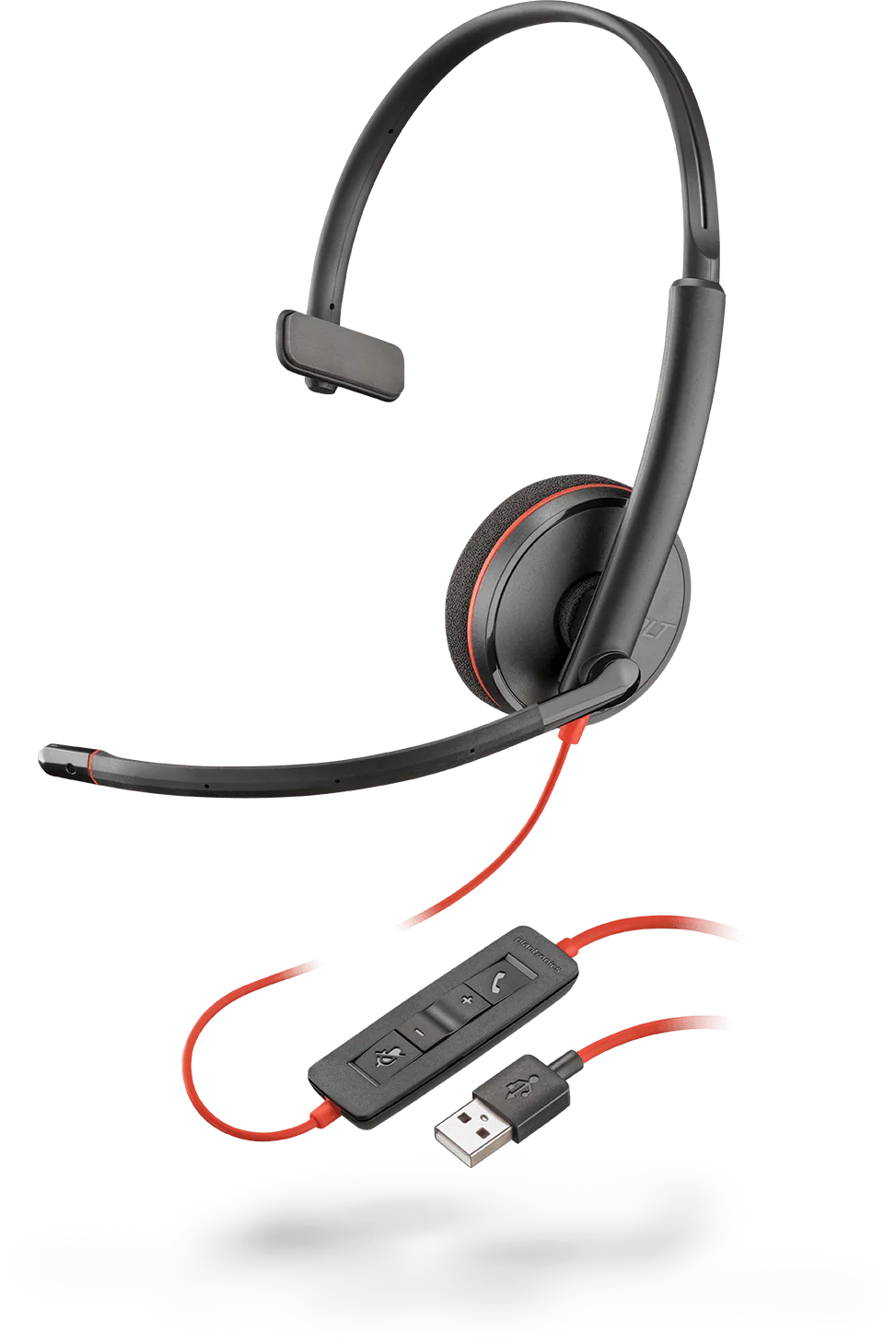 Poly Blackwire C3210 USB-A Monaural Headset MPN 80S01A6