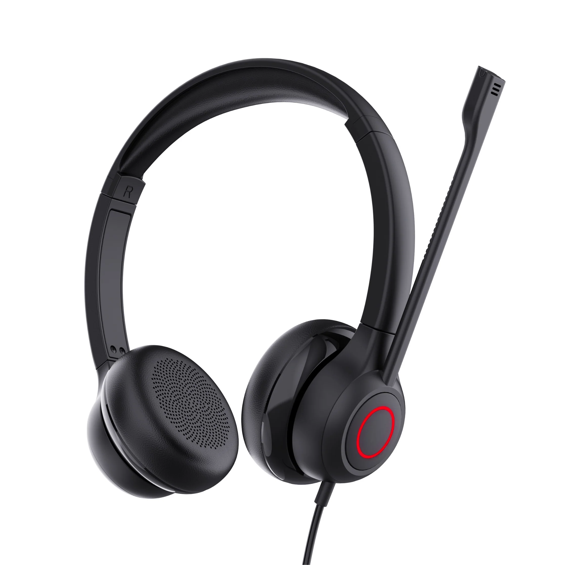 VoicePro 80 Premium Teams Compatible Wired USB Headset with NC Microphone and In-Line Call Control - MPN: T02100