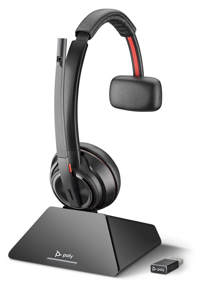 Poly Savi 8210 UC USB-A Mono Wireless Headset, Certified for Microsoft MPN 77T31AA#ABA