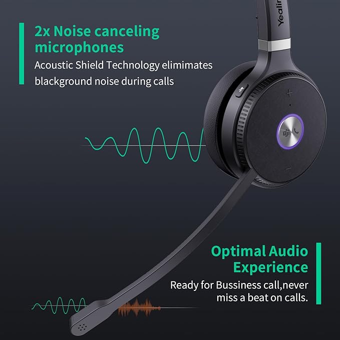 Yealink WH62 Mono DECT Wireless Headset - Microsoft Teams Certified MPN: 1308000