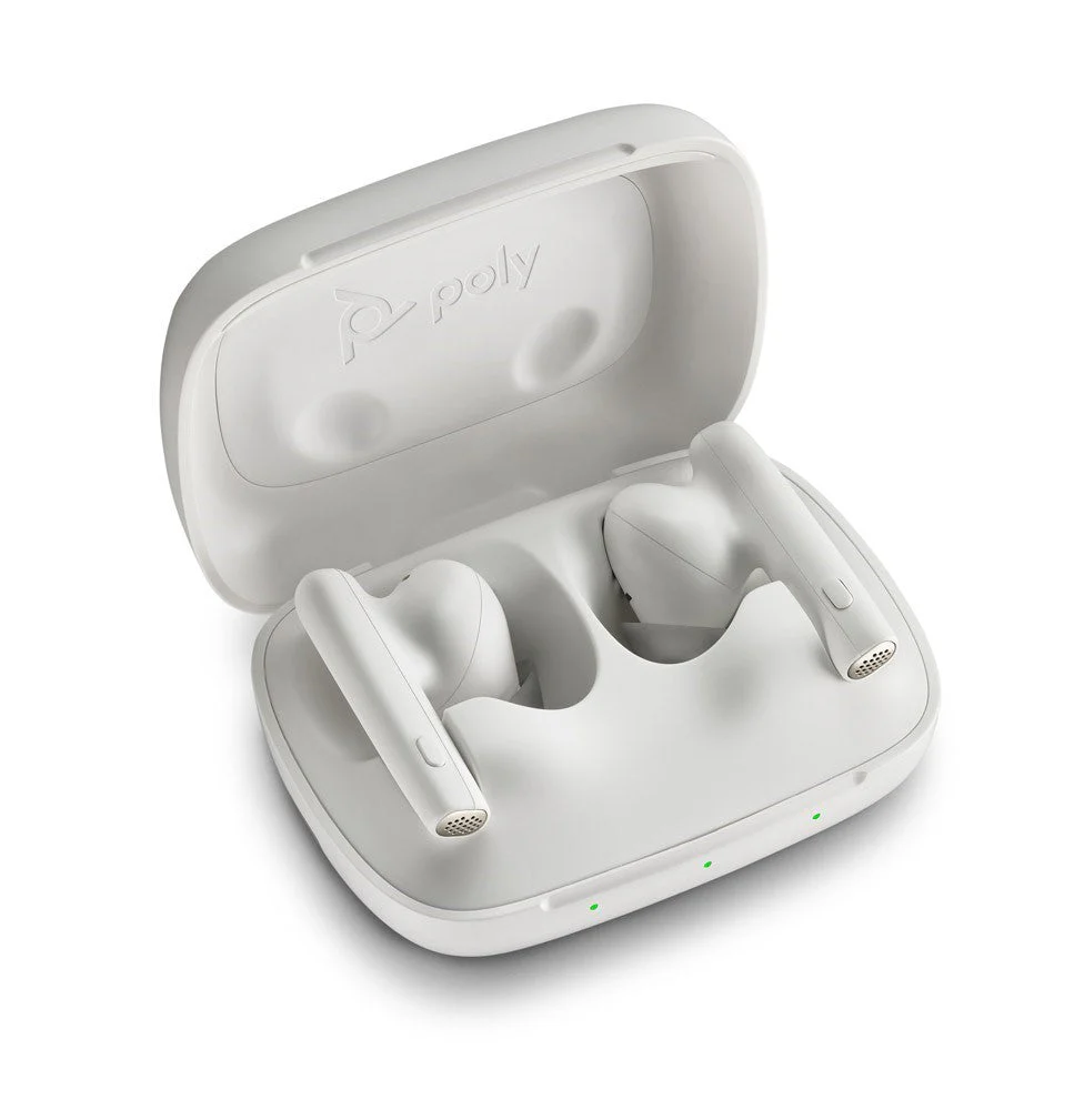 Poly Voyager Free 60 UC Wireless Teams Earbuds (USB-A, White) MPN 7Y8G7AA