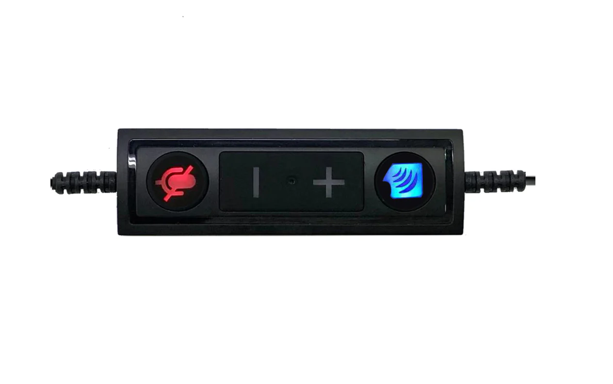 USB Adapter Cable (with volume control and mute) for TruVoice and Plantronics QD Headsets - MPN: T00995