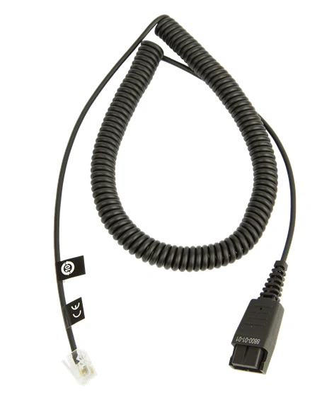 Jabra Cord - QD to Modular RJ Extension Coiled Cord - MPN: 8800-01-01