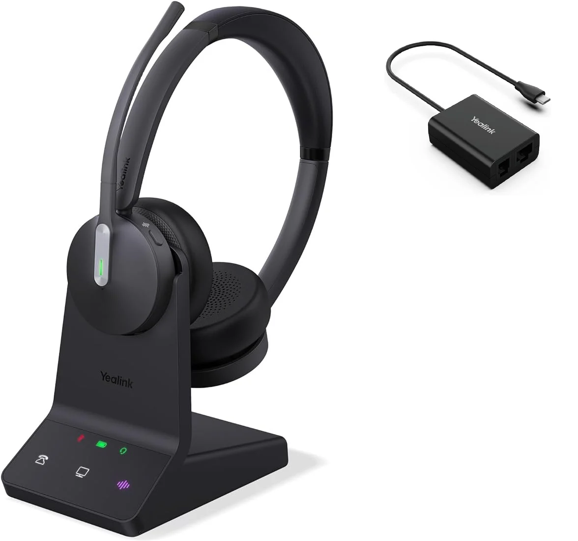 Yealink WH64 Duo DECT / Bluetooth UC Wireless Headset With EHS Bundle