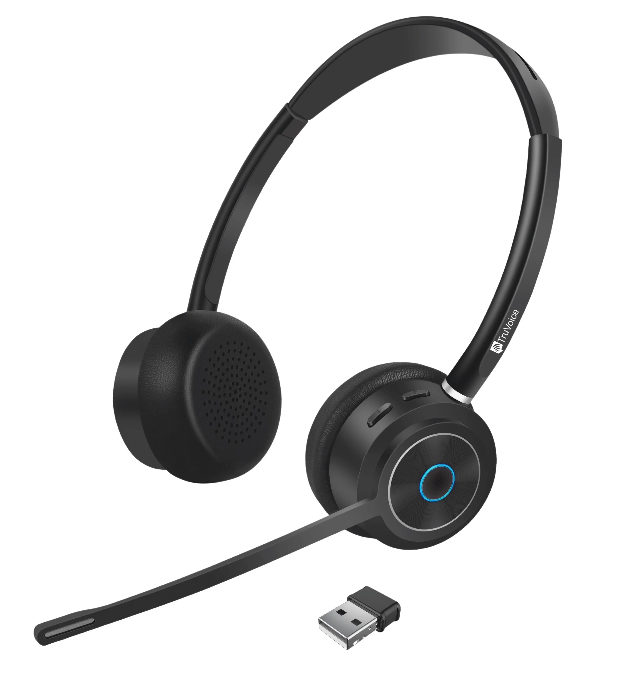 TruVoice BT85 Bluetooth Wireless Headset With USB Dongle - MPN: T2102