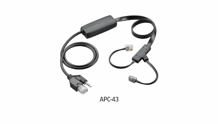 Poly / Plantronics APC-43 Electronic Hook Switch Cable MPN 85Q55AA
