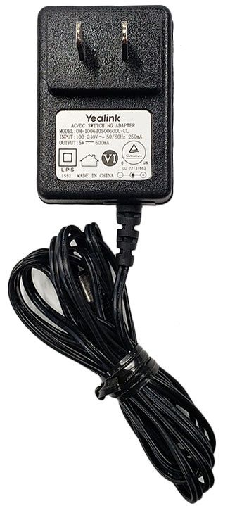 Power Supply for Yealink Phones MPN YEA-PS5V600US