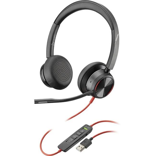 Poly Blackwire 8225 USB-A Headset with Active Noise Canceling MPN 772K2AA