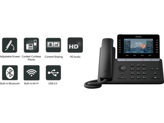 Yealink SIP-T85W Ultra Business IP Phone - MPN: 1301220