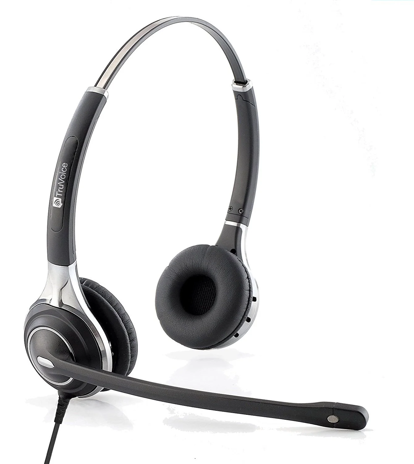 TruVoice HD-750 Double Ear Headset with Noise Canceling Microphone and HD Speakers - MPN: T00055