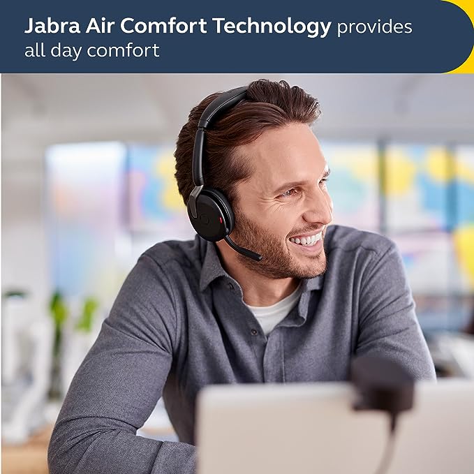 Jabra Evolve2 65 Flex Wireless Stereo Headset With charging Stand USB-C (UC) - MPN: 26699-989-889-01