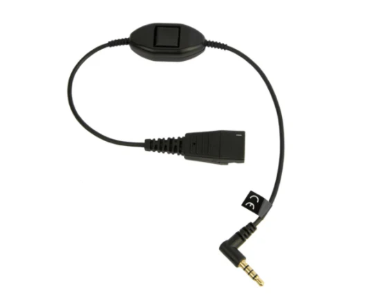 Jabra LINK Mobile QD To 3.5mm Jack For Use With Smart Phones with PTT - MPN: 8800-01-104