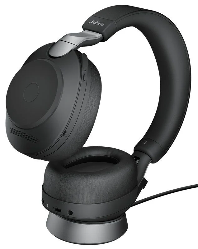 Jabra Evolve2 85 Wireless Headset Link380A UC Stereo Stand Black - MPN: 28599-989-989