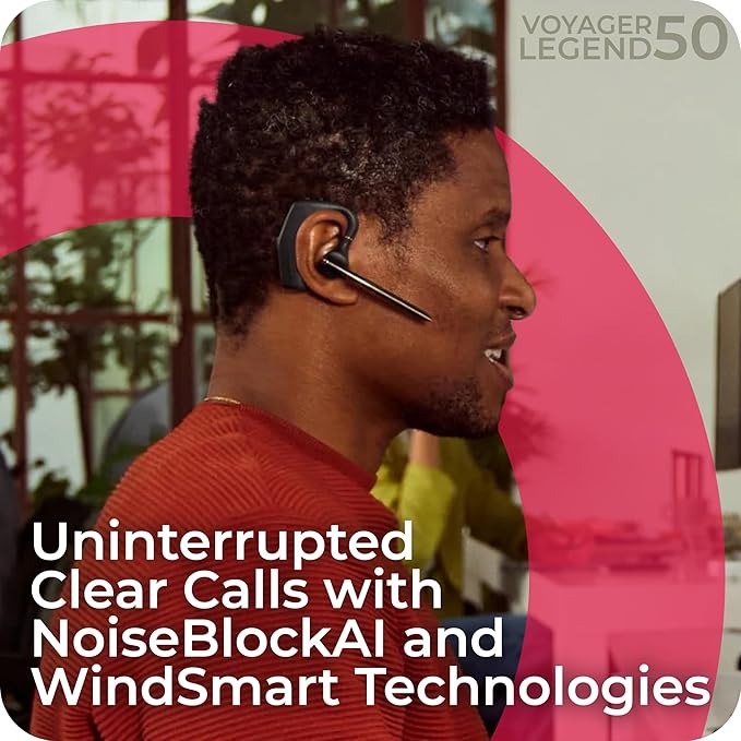 Poly Voyager 50 UC Bluetooth Headset With BT700 (AT9M9AA#AC3)