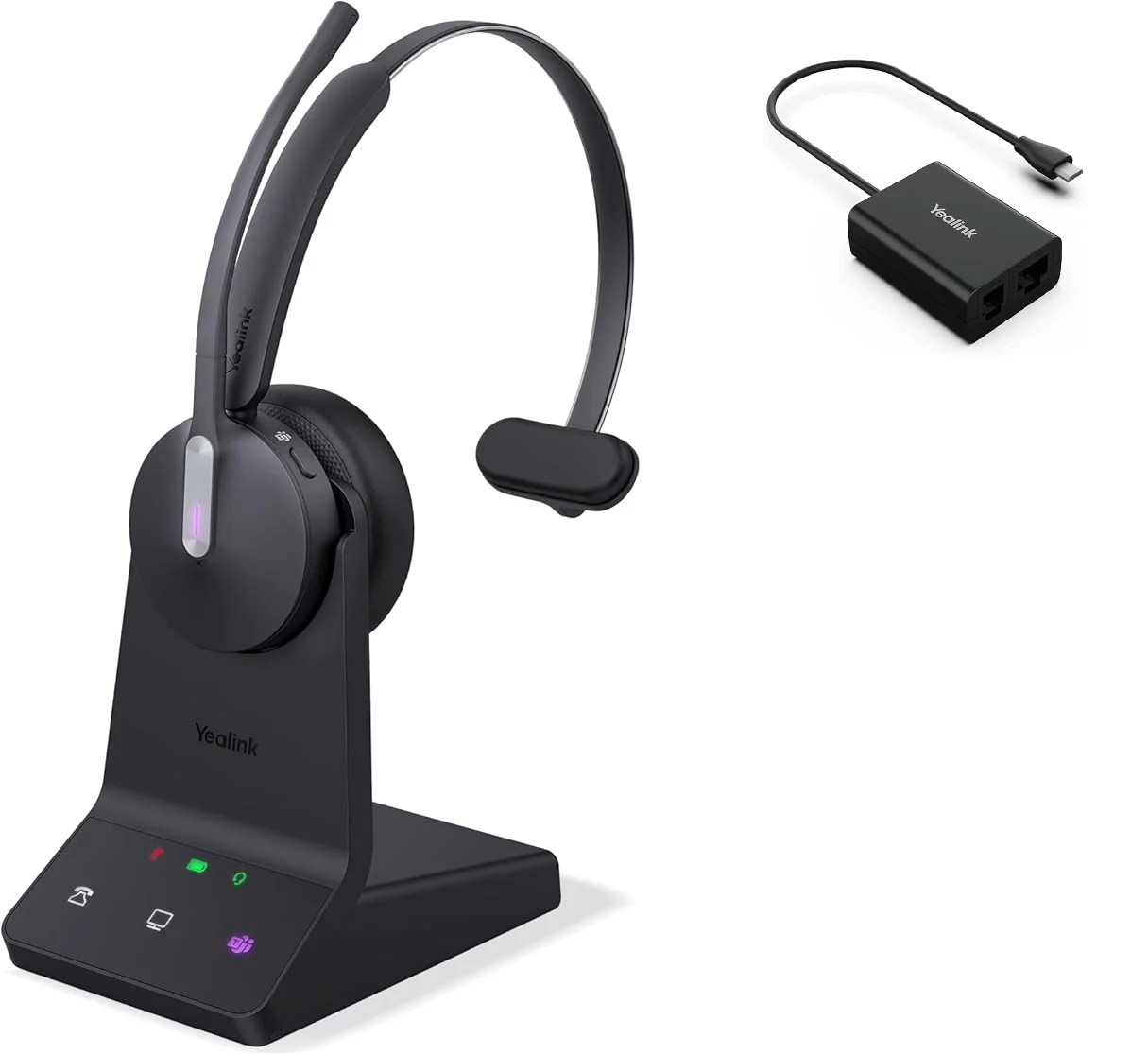 Yealink WH64 Mono DECT / Bluetooth Teams Wireless Headset With EHS Bundle