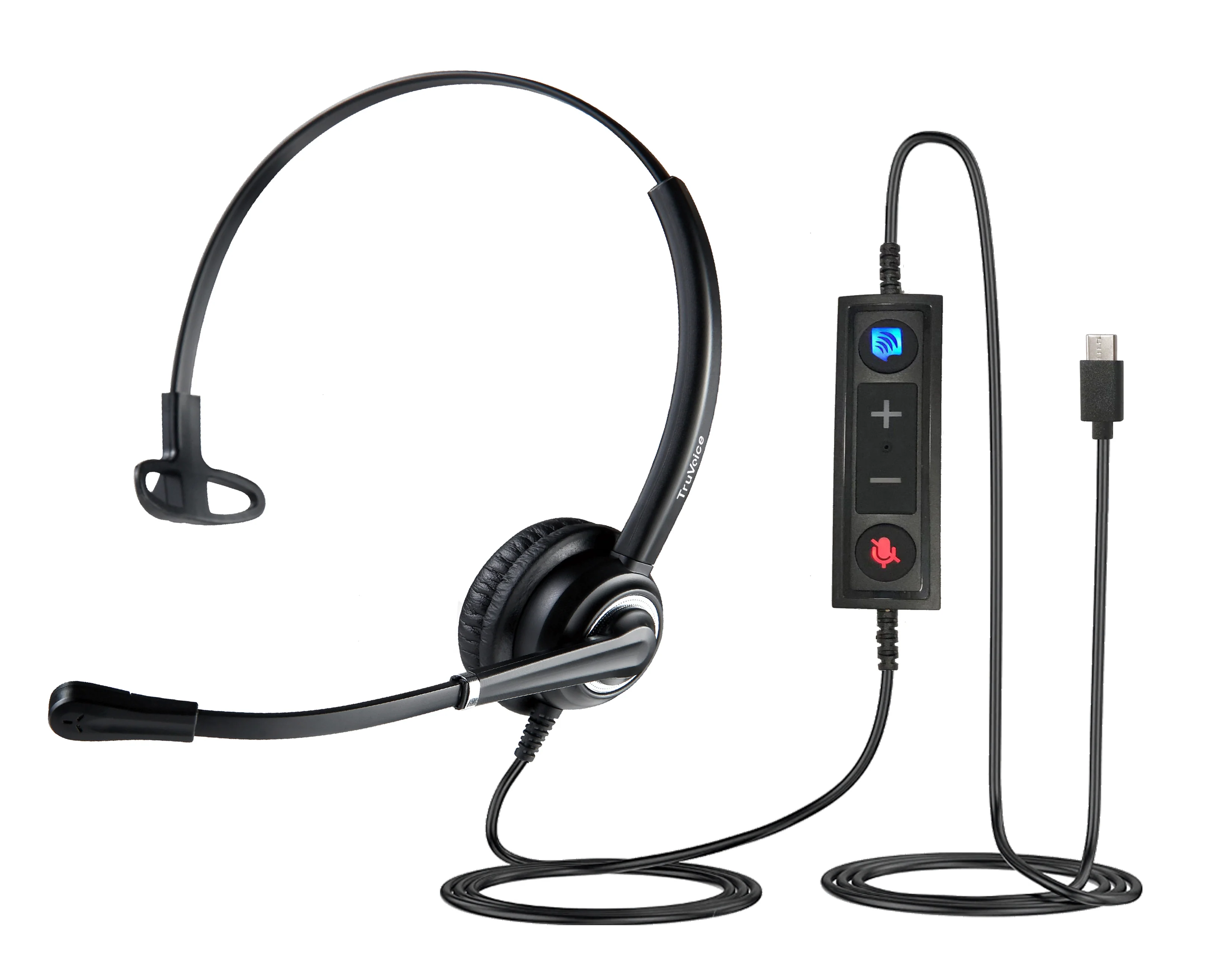 VoicePro 10C Single Ear USB-C Headset with Call Control - MPN: T02004