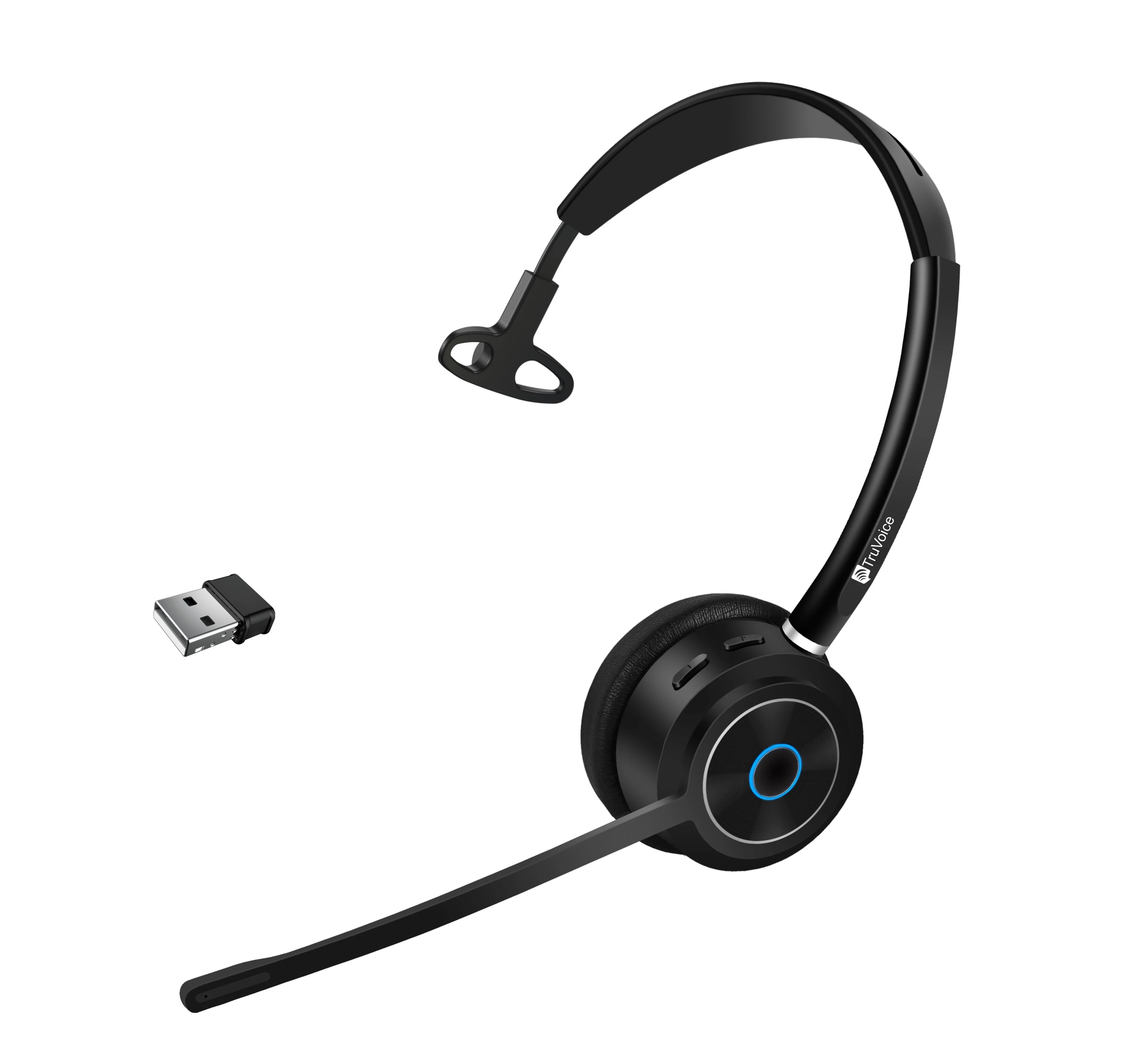 TruVoice BT75 Bluetooth Wireless Headset With USB Dongle - MPN: T2101