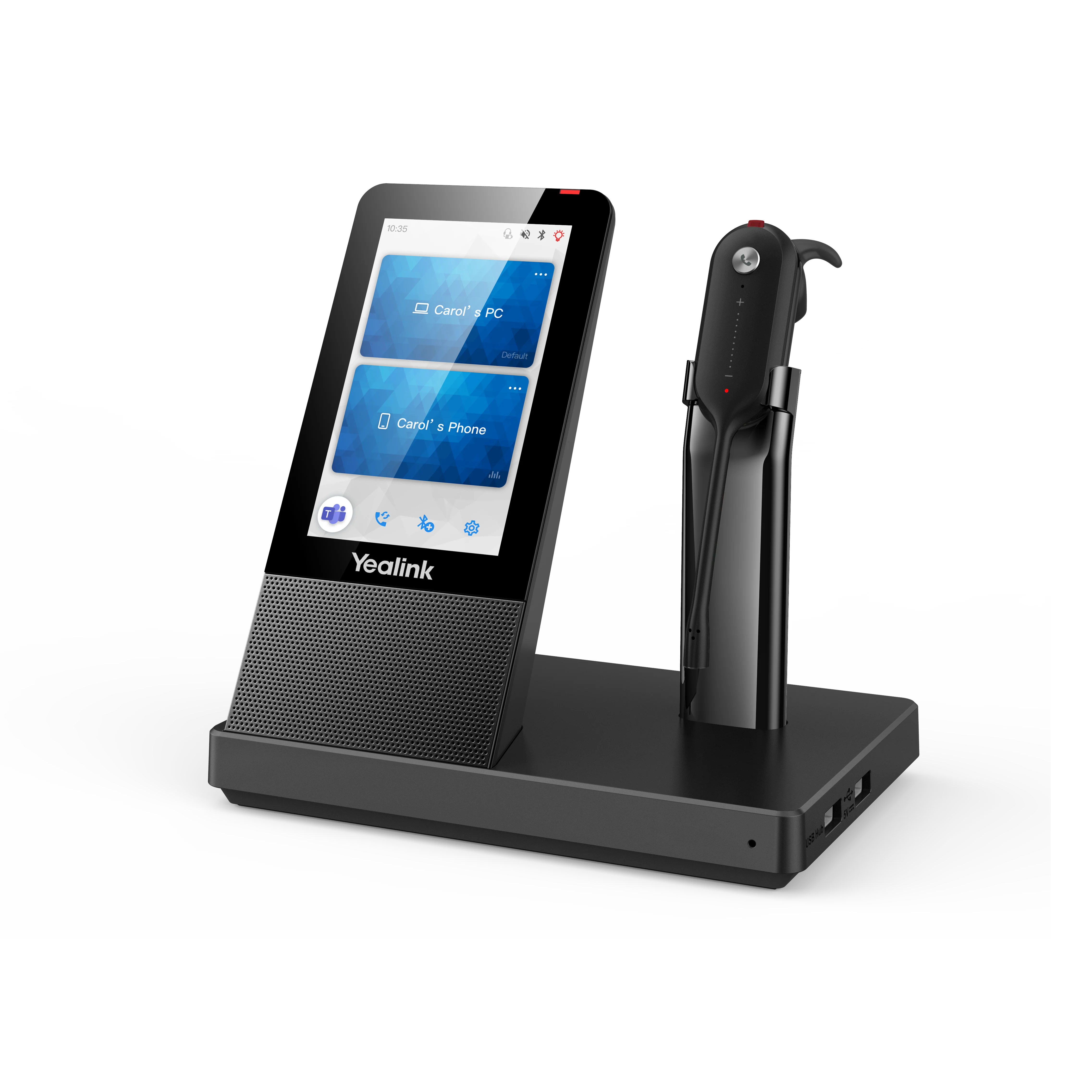 Yealink WH67 UC Convertible DECT Wireless Headset MPN 1308041