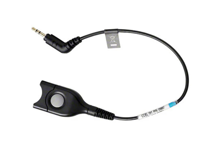 EPOS CCEL191 Standard Bottom Cable ED to 2.5mm 3 Pole - MPN: 1000848