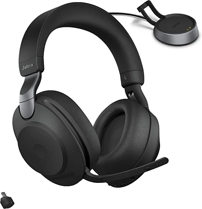 Jabra Evolve2 85 Wireless Headset, Link 380C UC Stereo Stand Black - MPN: 8599-989-889