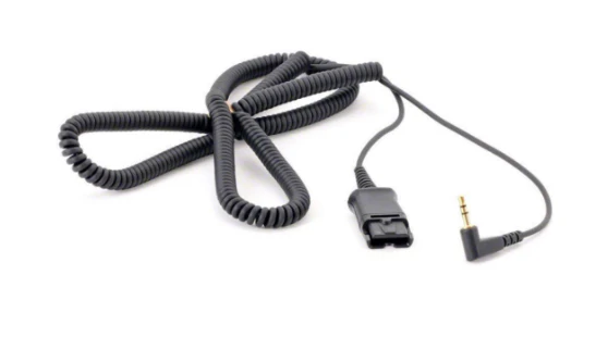 Poly 2.5mm QD Coil Cable 10ft MPN 85Q32AA