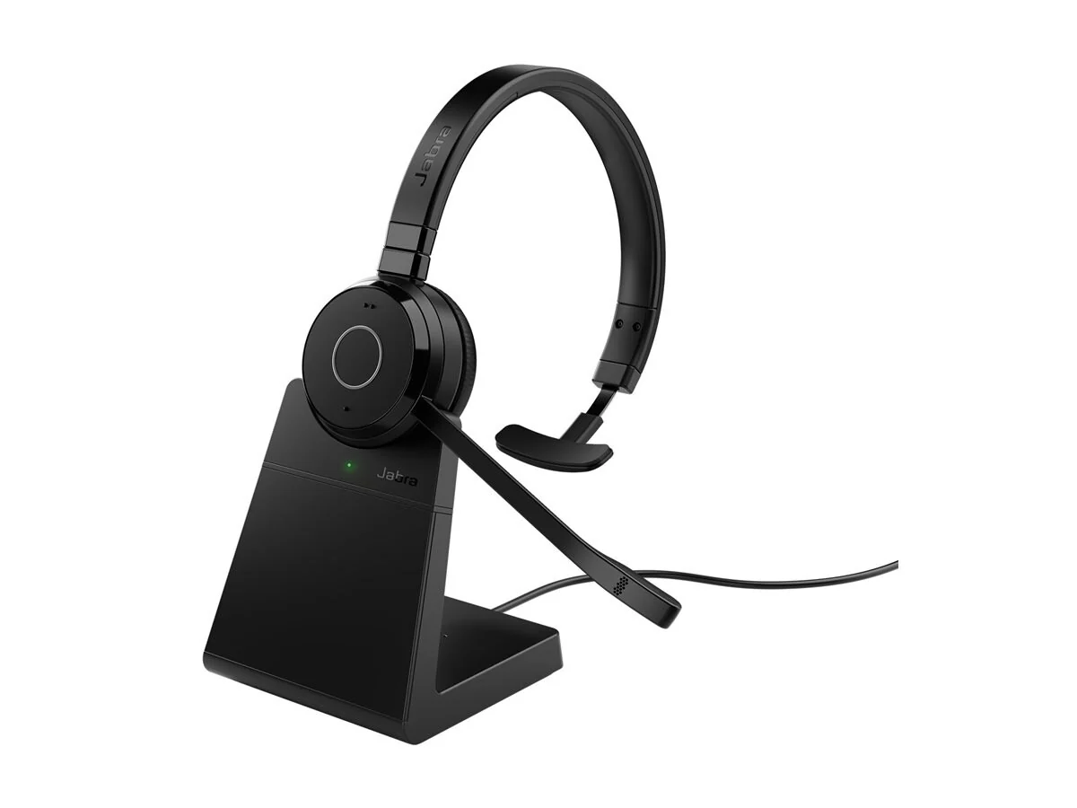 Jabra Evolve 65 TE Mono Wireless Headset With Charging Stand (MS) - MPN: 6693-833-399