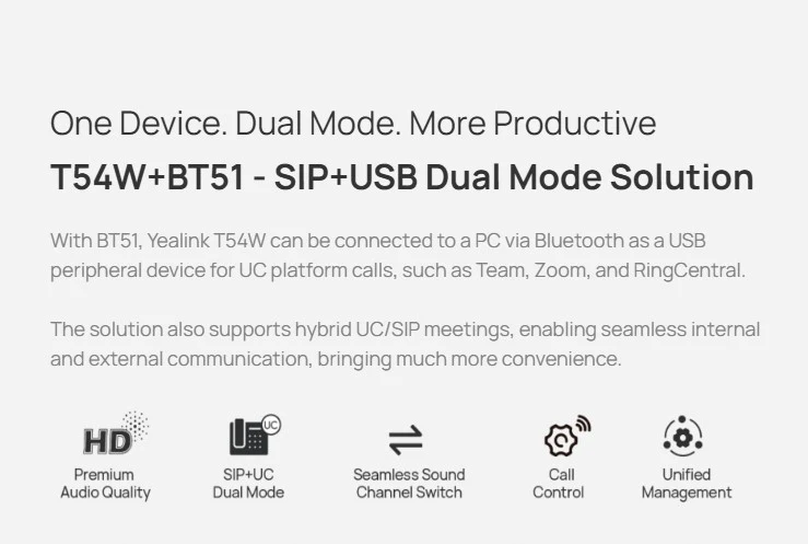 Yealink SIP-T54W 16- Line Smart Business Phone - MPN: 1301081