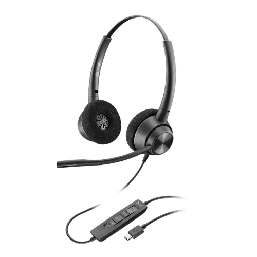 Poly / Plantronics EncorePro 320 Duo USB-A Headset MPN 767G0AA